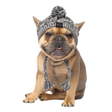 Canado Pooch Dog Polar Pom Pom Hat Grey