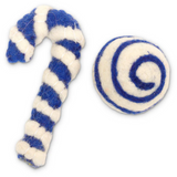 DDKC Blue Candy Cane Cat Toy 2pk