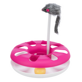 Trixie Cat Activity Crazy Circle With Plush Mouse Pink