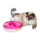 Trixie Cat Activity Crazy Circle With Plush Mouse Pink