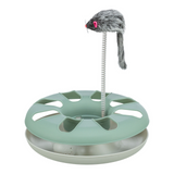 Trixie Cat Activity Crazy Circle With Plush Mouse Green