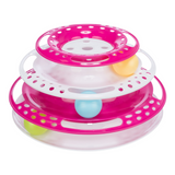 Trixie Cat Activity Catch The Balls Circle Track Pink