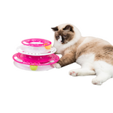 Trixie Cat Activity Catch The Balls Circle Track Pink