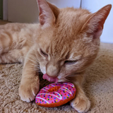 Kittybelles Strawberry Donut Cat Toy