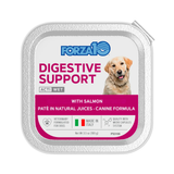 Forza10 Digestive Support dog food pouch with a dog on the label