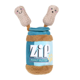 Zippy Paws Burrow Bungee Peanut Butter Jar Toy