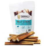 Natural Dog 6in Bully Sticks Natural Scent 8oz