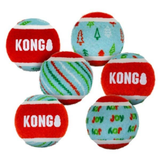 Kong Holiday SqueakAir Tennis Ball 6pk