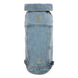 GF Pet Denim Dog Jacket All Season 90's Light Wash Color