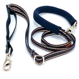 Dolans Double Handle Service Leash 5/8in Reflective