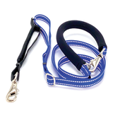 Dolans Double Handle Service Leash 5/8in Reflective