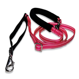 Dolans Double Handle Service Leash 5/8in Reflective