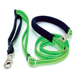 Dolans Double Handle Service Leash 5/8in Reflective