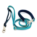 Dolans Double Handle Service Leash 5/8in Reflective