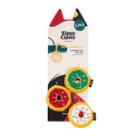 Zippy Claws Mini Donutz interactive cat toy packaging on a white background