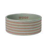 Fringe Pet Shop Stripe Sage Pet Bowl