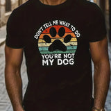 Don't Tell Me You're Not My Dog Print Tee Black