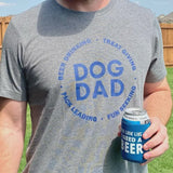 Dog Dad Athletic Heather Tee Shirt