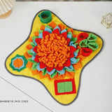 Dog Snuffle Mat Non-Slip Mat Yellow