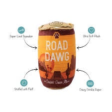 Fringe Road Dawg Beer Can Plush