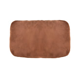 Brown textured rectangular mat on a white background
