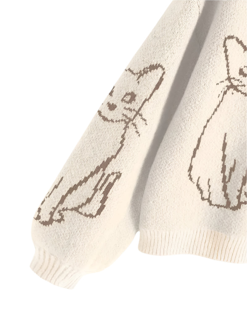 Knitted socks with bear design on a light background