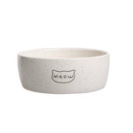 Gray and black bowl on a white background