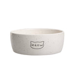 Gray and black bowl on a white background