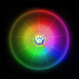 Color wheel with rainbow colors on a black background