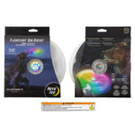 Nite Ize Flashflight Dog Discut packaging with a dog and colorful disc on a white background