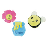 Li'l Pals Honey Bee 3 Pack Dog Toy