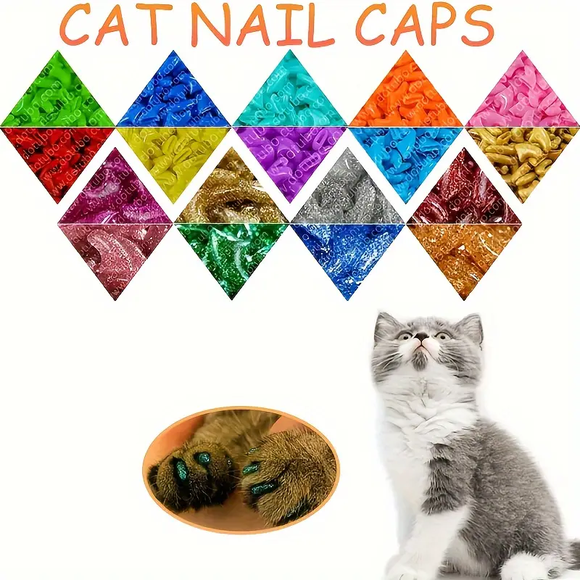 Soft Nail Caps for Cats 20pc