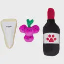 Pearhead Pawcurterie Board Dog Toys 3pk