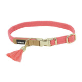 Li'l Pals Pink Woven Collar with Tassel