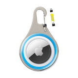 Smartphone case with carabiner and Apple logo on a white background