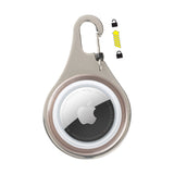 Smartphone case with carabiner and Apple logo on a white background