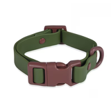 Waterproof Adjustable Collar Green/Brown