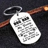 Dear Dog Daddy Keychain