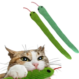 Snake Kicker Catnip Toy Green