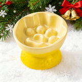 Paw Print Gradient Elevated Ceramic Bowl