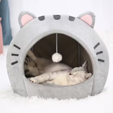 Grey Cat Kitty Cave