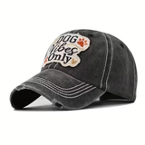 Dog Vibes Only Distressed Baseball Hat