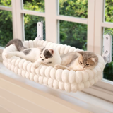 Double Plush Window Cat Perch