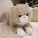 Plush Ragdoll Cat Grey 18in
