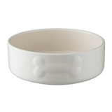 Bone Dog Bowl White
