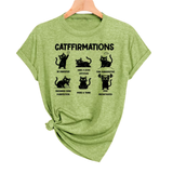 Catffirmations Cat Shirt Green