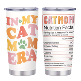 Cat Mom Era Stainless Steel Tumbler 20oz