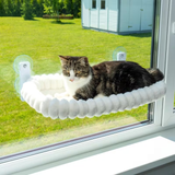 Single Plush Window Cat Perch