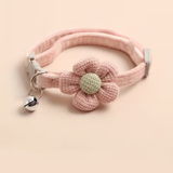 Flower Bow Fleece Collar