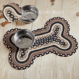 Sawyer Mill Charcoal Cream Indoor/Outdoor Small Bone Rug